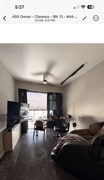 Avenue South Residence, 11 Silat Avenue, 1 Bedroom, 570 sqft, Condominium For Rent, by Samantha D, 500160448 - Living Room - PropertyGuru.com.sg