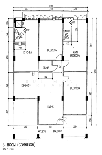 10 Jalan Batu, 10 Jalan Batu, 3 Bedrooms, 1,389 sqft, HDB Flat For Sale, by Suliman Harharah, 500160535 - PropertyGuru.com.sg