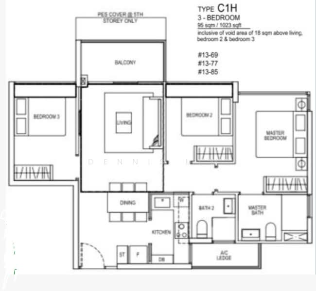 North Park Residences, 33 Yishun Central 1, 3 Bedrooms, 1,023 sqft, Condominium For Sale, by Dennis Lim, 500160537 - PropertyGuru.com.sg