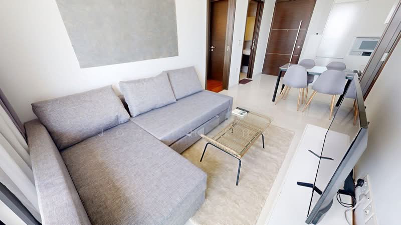 Eon Shenton, 70 Shenton Way, 2 Bedrooms, 538 sqft, Condominium For Rent, by Joseph Khoo, 500160573 - Living Room - PropertyGuru.com.sg