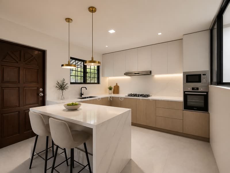 ATTRACTIVE! REGULAR FREEHOLD PLOT! WALK TO VIBRANT KATONG! 1KM TO TAO NAN, Duku Road / Tembeling Road / Everitt Road / Still Road / Joo Chiat Road, 4 Bedrooms, 2,010 sqft, Terraced House For Sale, by Li Rong Teh, 500160579 - Kitchen - PropertyGuru.com.sg
