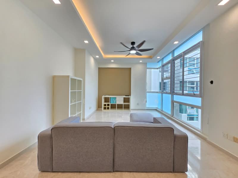 Dahlia Park Condo, 1 Flora Drive, 3 Bedrooms, 1,270 sqft, Condominium For Rent, by Kelly Tan, 500160686 - Living Room - PropertyGuru.com.sg