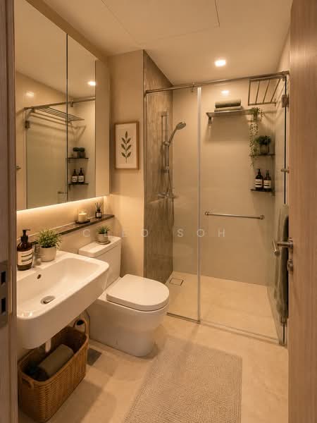 Flamingo Valley, 460 Siglap Road, 3 Bedrooms, 1,195 sqft, Condominium For Sale, by Cleo Soh, 500160709 - Bathroom - PropertyGuru.com.sg