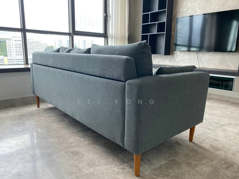 Skyline Residences, 612 Telok Blangah Road, 2 Bedrooms, 829 sqft, Condominium For Rent, by Fei Fong, 500160750 - Living Room - PropertyGuru.com.sg