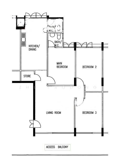 715 Clementi West Street 2, 715 Clementi West Street 2, 3 Bedrooms, 980 sqft, HDB Flat For Rent, by Zhu Yaodong, 500160760 - PropertyGuru.com.sg