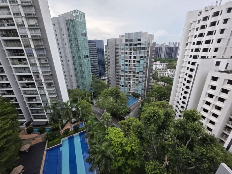 Cairnhill Residences, 31 Cairnhill Circle, 2 Bedrooms, 904 sqft, Apartment For Rent, by Jereme Pung, 500160798 - Exterior View From Balcony and Bedroom - PropertyGuru.com.sg