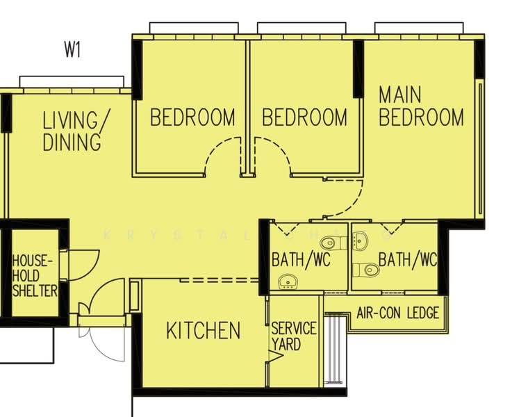 431A Bedok North Road, 431A Bedok North Road, 3 Bedrooms, 1,011 sqft, HDB Flat For Sale, by Krystal Cheng, 500160823 - PropertyGuru.com.sg