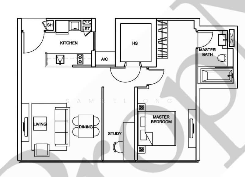 Wilkie Studio, 86 Wilkie Road, 1 Bedroom, 786 sqft, Condominium For Rent, by Samuel Ong, 500160836 - PropertyGuru.com.sg