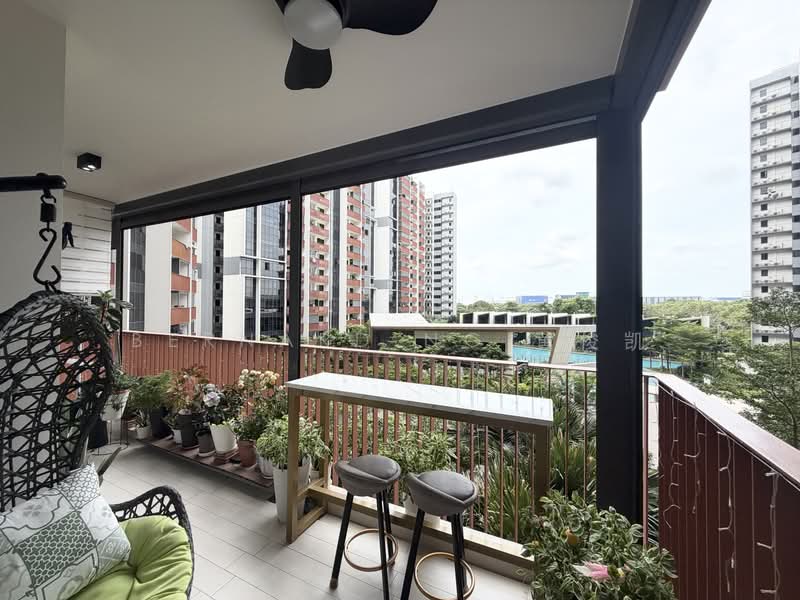 Riverfront Residences, 45 Hougang Avenue 7, 4 Bedrooms, 1,410 sqft, Condominium For Sale, by Bernard Ng 黄俊凯, 500160879 - Balcony - PropertyGuru.com.sg