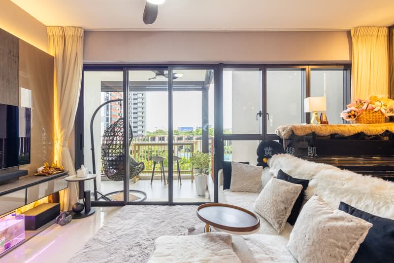 Riverfront Residences, 45 Hougang Avenue 7, 4 Bedrooms, 1,410 sqft, Condominium For Sale, by Bernard Ng 黄俊凯, 500160879 - Living Room - PropertyGuru.com.sg