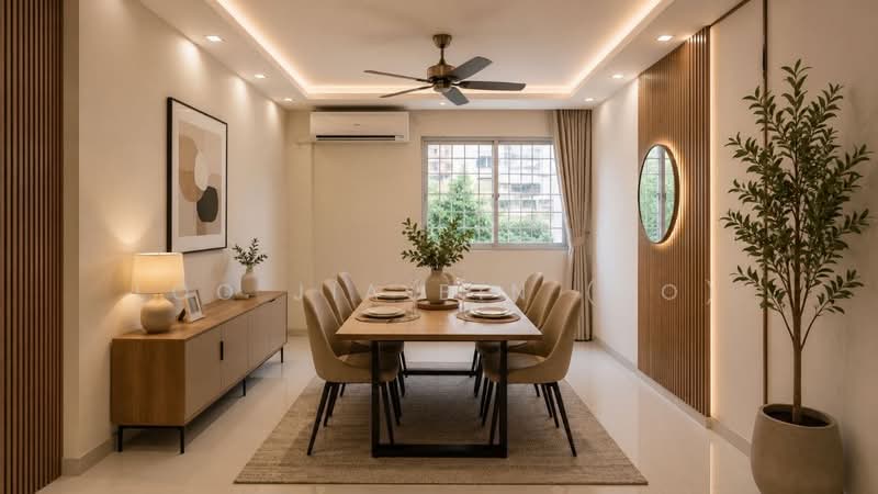 207 Serangoon Central, 207 Serangoon Central, 3 Bedrooms, 893 sqft, HDB Flat For Sale, by Loo Jia Bin (Jo), 500160907 - Dining Room - PropertyGuru.com.sg
