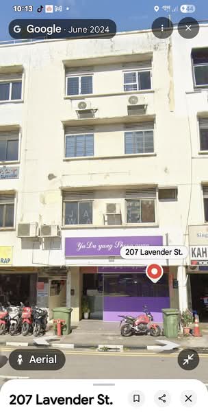 207 Lavender street, Lavender Street, 1,369 sqft, Shop / Shophouse For Sale, by JATIN WALIA, 500160935 - Exterior - CommercialGuru.com.sg
