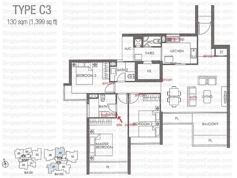 The Metropolitan Condominium, 8 Alexandra View, 3 Bedrooms, 1,399 sqft, Condominium For Rent, by Airin Tjahyadi, 500160999 - PropertyGuru.com.sg