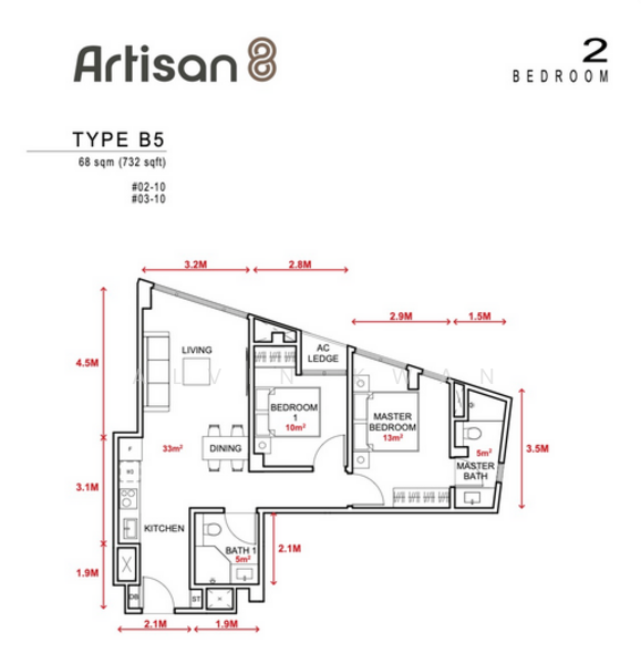 Artisan 8, 8 Sin Ming Road, 2 Bedrooms, 732 sqft, Apartment For Sale, by Alvin Kwan, 500161136 - PropertyGuru.com.sg