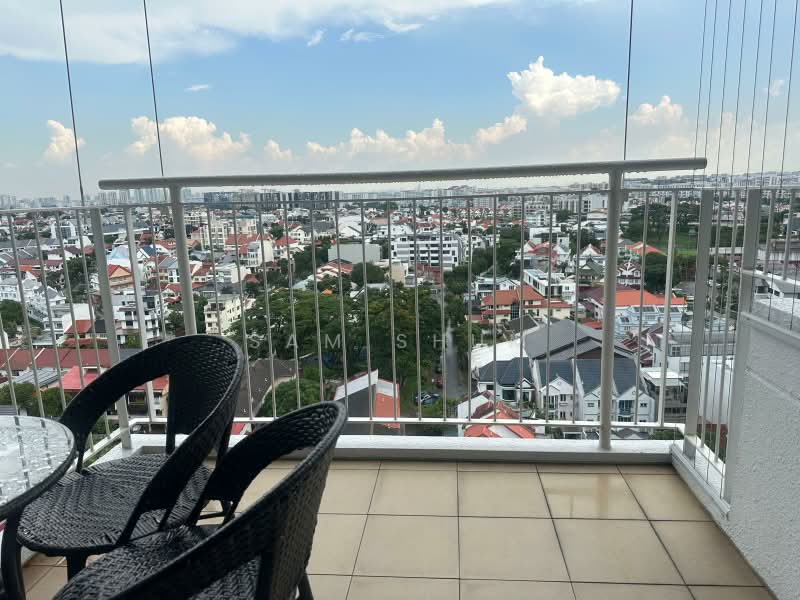 Kovan Melody, 37 Kovan Road, 3 Bedrooms, 1,216 sqft, Condominium For Sale, by Sam Shum, 500161337 - Balcony - PropertyGuru.com.sg