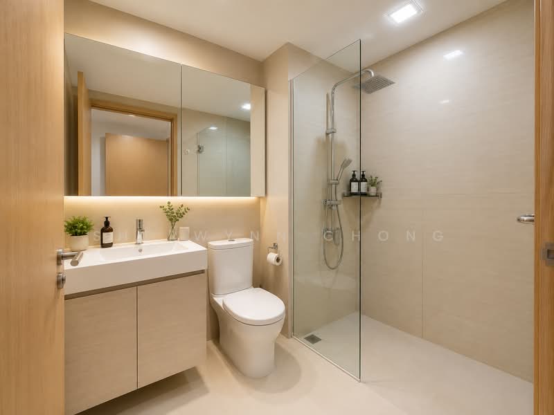 The Tampines Trilliant, 21 Tampines Central 7, 3 Bedrooms, 872 sqft, Executive Condominium For Sale, by Sherwynn Chong, 500161445 - Bathroom - PropertyGuru.com.sg