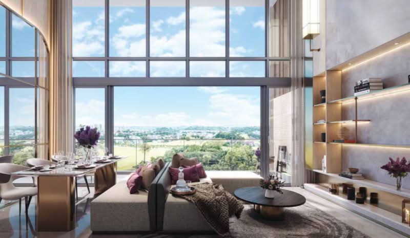 Hillock Green, 28 Lentor Central, 2 Bedrooms, 775 sqft, Condominium For Sale, by Alvin Tan, 500161489 - Living Room - PropertyGuru.com.sg