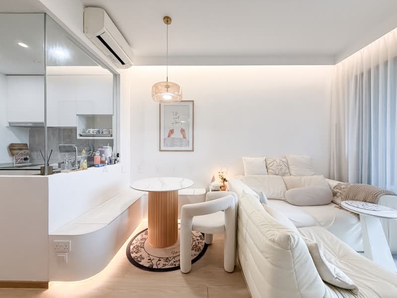 The Garden Residences, 1 Serangoon North View, 2 Bedrooms, 614 sqft, Condominium For Sale, by Alexis Quek, 500161530 - Living Room - PropertyGuru.com.sg