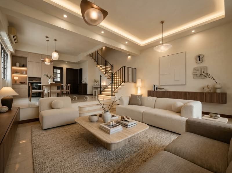 Villa Verde, Verde Grove, 5 Bedrooms, 3,100 sqft, Terraced House For Sale, by Ooh Ming, 500161581 - Living Room - PropertyGuru.com.sg