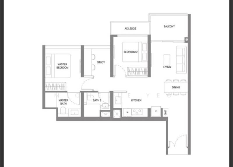 Twin VEW, 91 West Coast Vale, 2 Bedrooms, 818 sqft, Condominium For Rent, by Michelle Yeo, 500161606 - PropertyGuru.com.sg