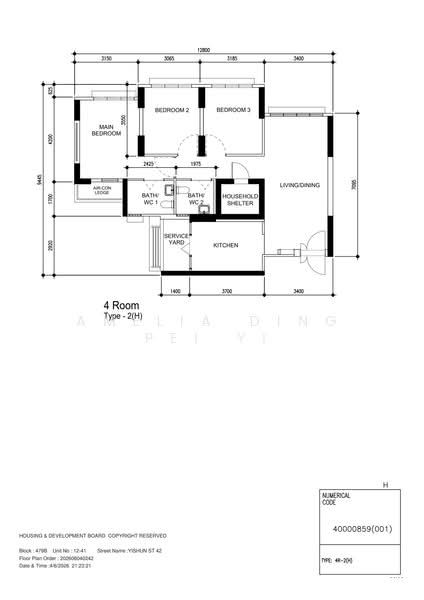 479B Yishun Street 42, 479B Yishun Street 42, 3 Bedrooms, 1,001 sqft, HDB Flat For Sale, by Amelia Ding Pei Yi, 500161679 - PropertyGuru.com.sg