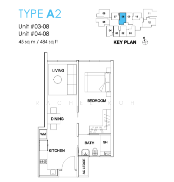 D'Zire, 12 Robey Crescent, 1 Bedroom, 484 sqft, Condominium For Sale, by Rachel Koh, 500161691 - PropertyGuru.com.sg