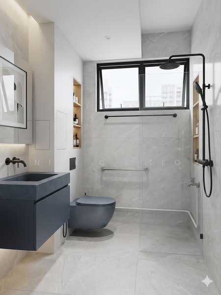 305 Clementi Avenue 4, 305 Clementi Avenue 4, 3 Bedrooms, 990 sqft, HDB Flat For Sale, by Nick C.S Teo, 500161813 - Bathroom - PropertyGuru.com.sg