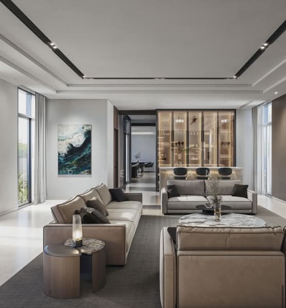 ✨ Luxury d10 brand new detached bungalow ✨ basement & attic ✨lap pool, Holland rd grove drive Mount Sinai, 5 Bedrooms, 12,110 sqft, Detached House For Sale, by Renee Gan, 500161830 - Living Room - PropertyGuru.com.sg