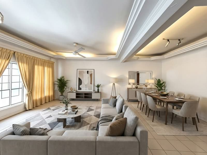 ⭐️STAR BUY⭐️LAST OFFER $5.XXM⭐️RENOVATED⭐️装修即可入住⭐️, MRT | MALL | MOVE IN READY | 10M FRONTAGE | 5 ROOMS, 5 Bedrooms, 2,488 sqft, Semi-Detached House For Sale, by Andrew Goh, 500161878 - Living Room - PropertyGuru.com.sg