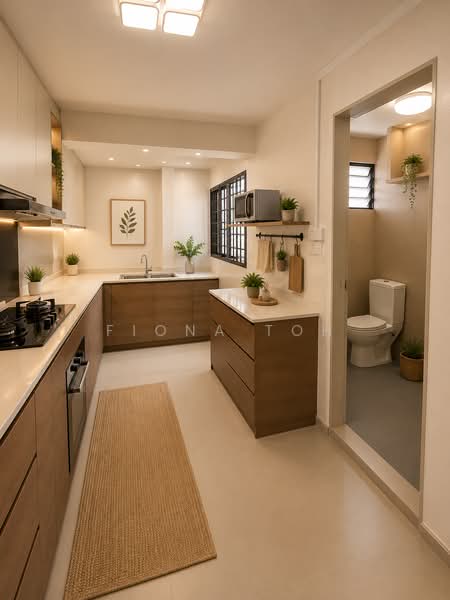 219A Jurong East Street 21, 219A Jurong East Street 21, 3 Bedrooms, 1,270 sqft, HDB Flat For Sale, by Fiona Toh, 500161896 - Kitchen - PropertyGuru.com.sg