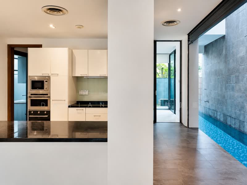 ⭐️MODERN DESIGN SEMI-D WITH POOL | WITHIN 1KM OF HENRY PARK PRIMARY SCH | NEAR BUS STOPS & MARKET⭐️, Moonbeam Walk Mount Sinai Grove Holland Jalan Kebaya Jelita Tenang Istimewa Maryland Ming Teck Greenleaf Sixth Haji Alias Namly Coronation Lim Tai See Allamanda Ampang Sian Tuan Hua Guan Lantana Lemon Lasia Lotus Lily Maple Cypress Fir Redwood Elm, 7 Bedrooms, 4,200 sqft, Semi-Detached House For Sale, by Damian Tan 陈係赈, 500161927 - Dry Kitchen - PropertyGuru.com.sg