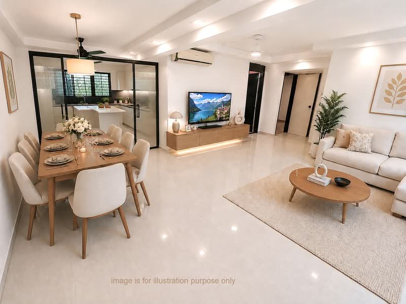 112 Simei Street 1, 112 Simei Street 1, 3 Bedrooms, 1,313 sqft, HDB Flat For Sale, by Lock Sau Lai, 500161930 - Dining Room - PropertyGuru.com.sg