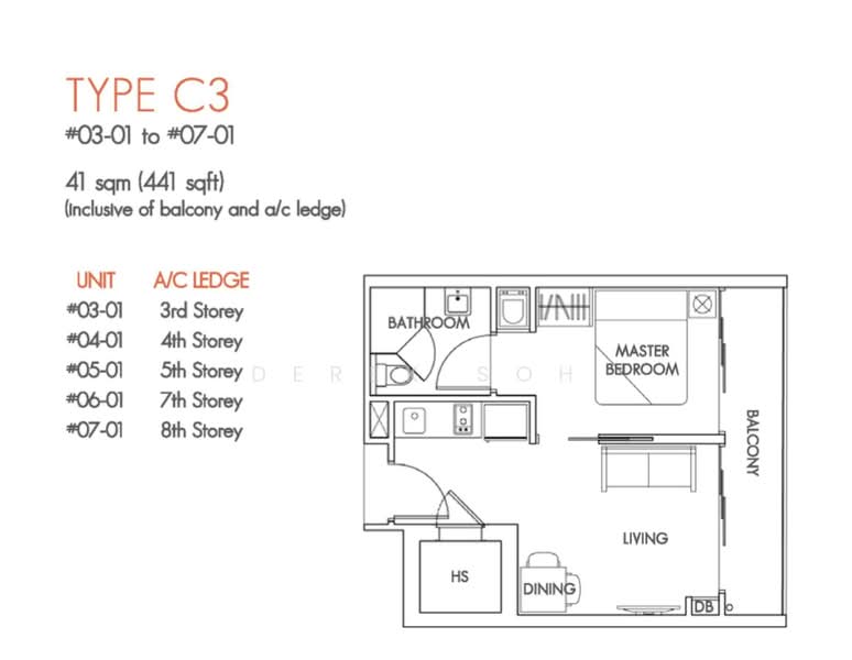 La Fleur, 8 Lorong 26 Geylang, 1 Bedroom, 441 sqft, Condominium For Sale, by Derek Soh, 500161937 - PropertyGuru.com.sg