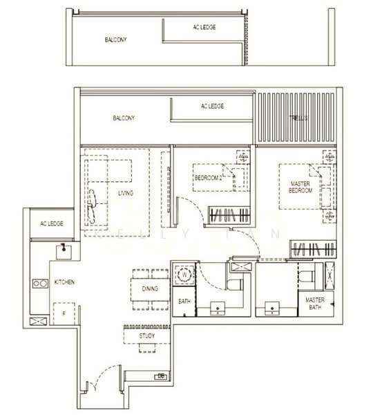 Kandis Residence, 2 Kandis Link, 2 Bedrooms, 808 sqft, Condominium For Sale, by Kelly Tan, 500162032 - PropertyGuru.com.sg