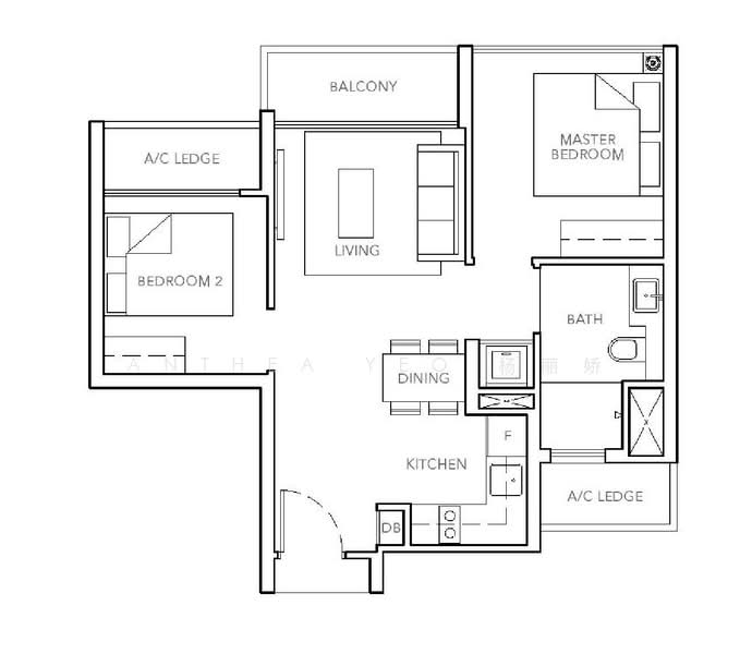 Sturdee Residences, Sturdee Road, 2 Bedrooms, 570 sqft, Condominium For Rent, by Anthea Yeo 杨丽娇, 500162133 - PropertyGuru.com.sg