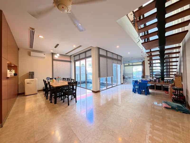 ❤️ RESORT LIVING SEMI D FOR RENT! POOL. SPRING PARK ESTATE, Evergreen Ave / Sennett Road / Jalan Remis / Primrose Ave, 4 Bedrooms, 3,799 sqft, Semi-Detached House For Rent, by Li Rong Teh, 500162165 - Dining Room - PropertyGuru.com.sg