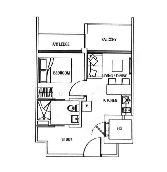 Laurel Tree, Hillview Terrace, 1 Bedroom, 463 sqft, Condominium For Sale, by Andrew Ho 何伟恒, 500162194 - PropertyGuru.com.sg