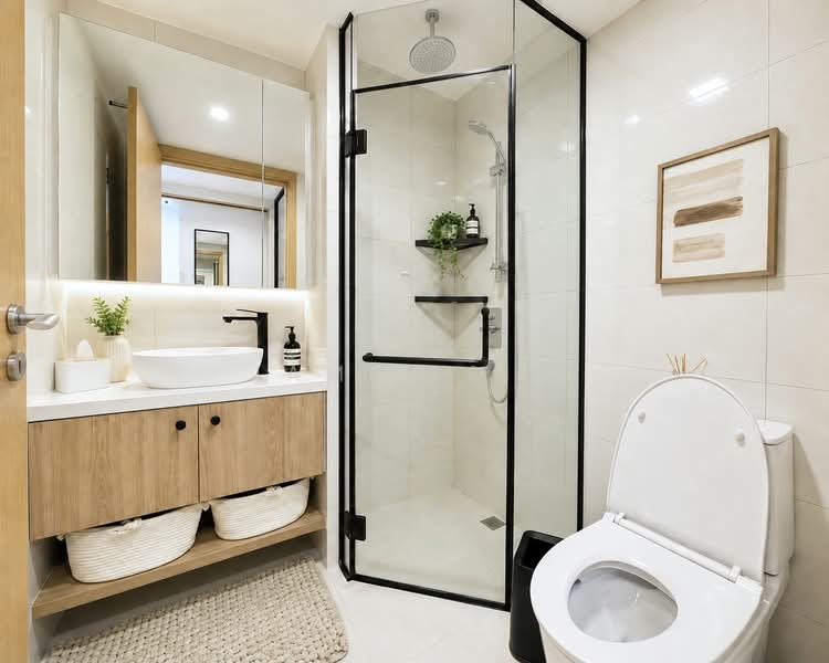 Eight Riversuites, 10 Whampoa East, 2 Bedrooms, 700 sqft, Condominium For Sale, by Jamie Sim, 500162239 - Bathroom - PropertyGuru.com.sg