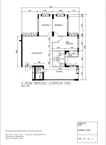 664B Jurong West Street 64, 664B Jurong West Street 64, 3 Bedrooms, 1,184 sqft, HDB Flat For Rent, by Vivian Goi, 500162308 - PropertyGuru.com.sg