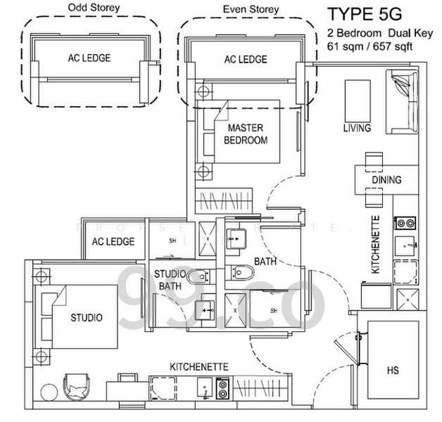 The Hillford, 180 Jalan Jurong Kechil, 2 Bedrooms, 657 sqft, Condominium For Sale, by KOH YONG JIAN, 500162421 - PropertyGuru.com.sg