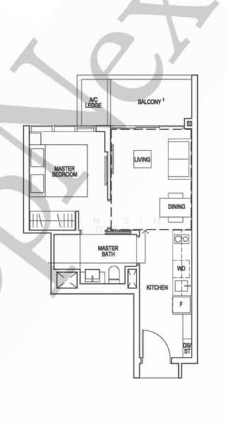 Riverfront Residences, 41 Hougang Avenue 7, 1 Bedroom, 463 sqft, Condominium For Rent, by Don Sim Chor Boon, 500162560 - PropertyGuru.com.sg