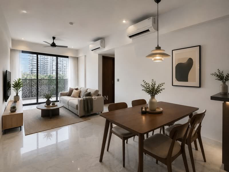 Sceneca Residence, Tanah Merah Kechil Link, 3 Bedrooms, 1,163 sqft, Condominium For Rent, by Esmond Goh, 500162566 - Living Room - PropertyGuru.com.sg