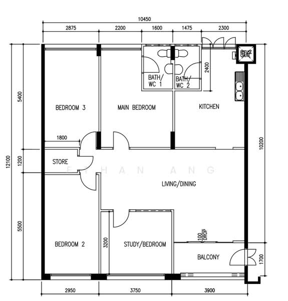 140 Bishan Street 12, 140 Bishan Street 12, 3 Bedrooms, 1,378 sqft, HDB Flat For Sale, by Ethan Ang, 500162830 - PropertyGuru.com.sg