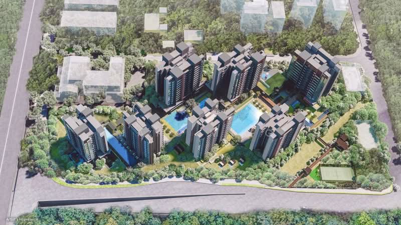 Prime Freehold D10 @ Leedon Green, , 2 Bedrooms, 710 sqft, Condominium For Sale, by Marc Ming, 500162902 - Aerial View of Leedon Green - PropertyGuru.com.sg