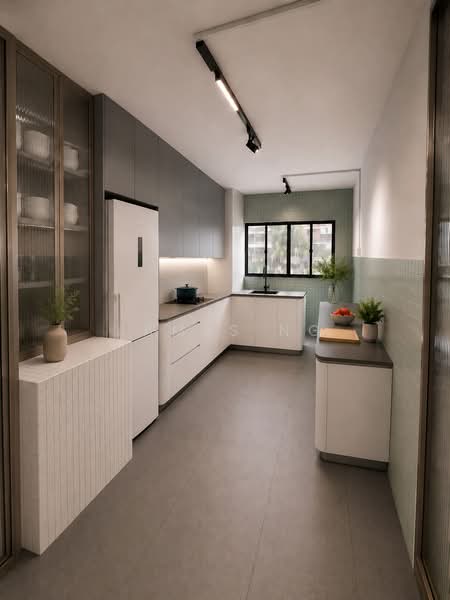 608 Ang Mo Kio Avenue 5, 608 Ang Mo Kio Avenue 5, 3 Bedrooms, 721 sqft, HDB Flat For Rent, by James Ng, 500162954 - Kitchen - Illustration - PropertyGuru.com.sg