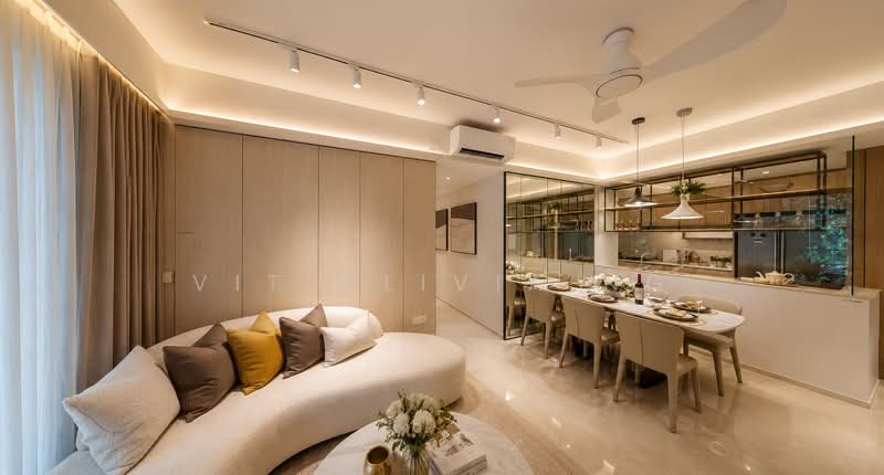 Near MRT! High Future Demand! Efficient Layout! High Rental Yield!, , 4 Bedrooms, 1,249 sqft, Condominium For Sale, by Vit Olivia Ng, 500163158 - Living Room - PropertyGuru.com.sg
