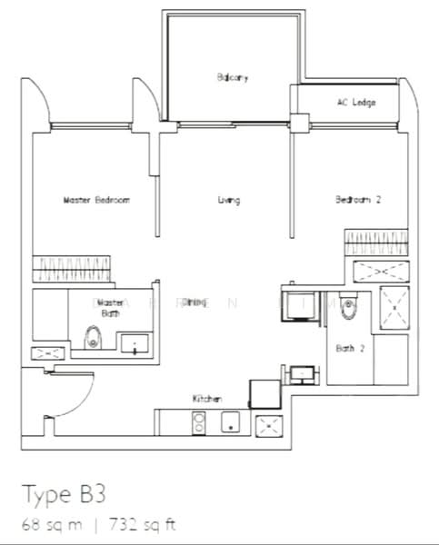 Lakeville, 7 jurong lake link, 2 Bedrooms, 732 sqft, Condominium For Rent, by Darren Lim, 500163183 - PropertyGuru.com.sg