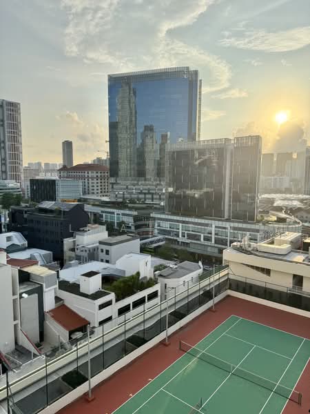 Riverwalk Apartments, 20 Upper Circular Road, 2 Bedrooms, 1,259 sqft, Apartment For Sale, by Leia E Tan, 500163195 - Tennis Court View  - PropertyGuru.com.sg