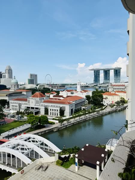 Riverwalk Apartments, 20 Upper Circular Road, 2 Bedrooms, 1,259 sqft, Apartment For Sale, by Leia E Tan, 500163195 - Marina Bay View from all rooms - PropertyGuru.com.sg