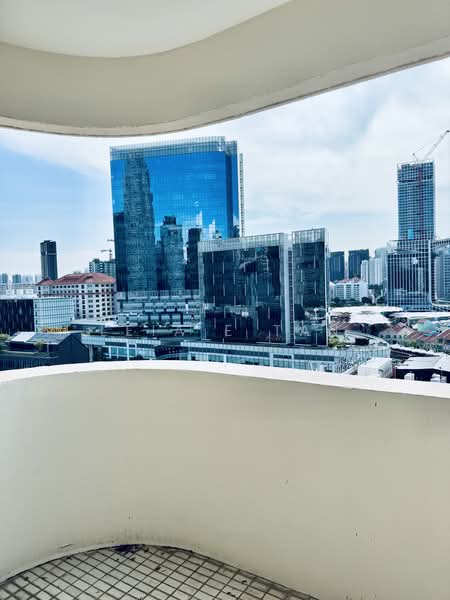 Riverwalk Apartments, 20 Upper Circular Road, 2 Bedrooms, 1,259 sqft, Apartment For Sale, by Leia E Tan, 500163195 - Clark Quay Central view from Balcony - PropertyGuru.com.sg